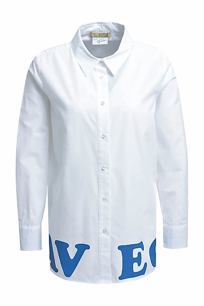 Smith & Soul Hemdbluse mit Statement-Schriftzug am Saum günstig online kaufen