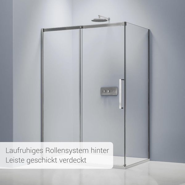Bernstein Eckdusche DX906 FLEX, Schiebetür Soft-Close günstig online kaufen