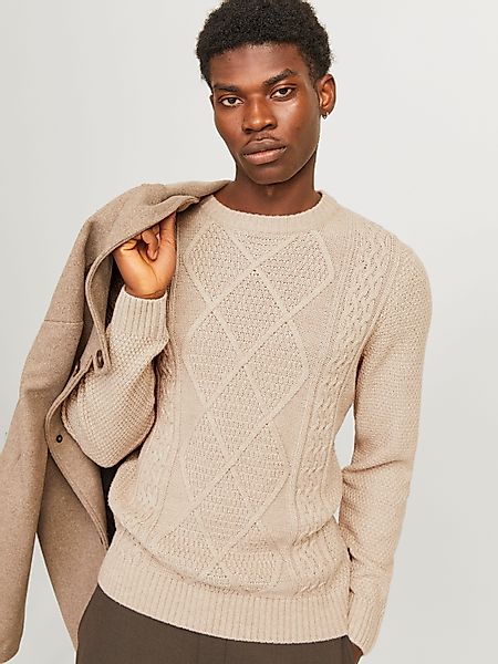 Jack & Jones Rundhalspullover JPRBLUDIOGO CABLE günstig online kaufen