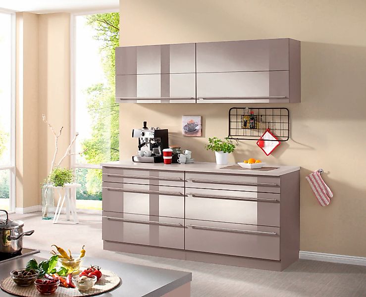 wiho Küchen Küche "Chicago, TOPSELLER" ohne E-Geräte, Gesamtbreite 180 cm günstig online kaufen