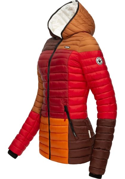 Navahoo Steppjacke "Multikulti" mit Kapuze stylische Colorblocking Übergang günstig online kaufen