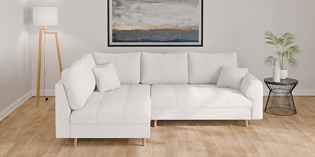 Home affaire Ecksofa "CHARRE L-Form mit Ottomane, Maße B/T/H: 231/161/81 cm günstig online kaufen