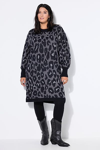 Studio Untold Jerseykleid Strickkleid oversized Leo-Muster günstig online kaufen