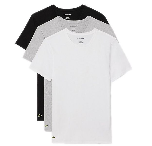 Lacoste Unterziehshirt Underwear Herren Shirts 3er Pack Rundhals Kurzarm Ba günstig online kaufen