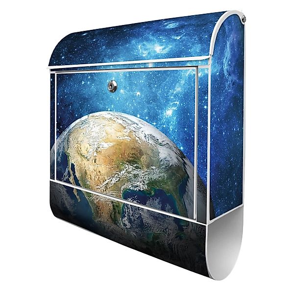 Banjado Design Briefkasten Weiß Pulverbeschichtet 39x47x14cm 2 Schlüssel Mi günstig online kaufen