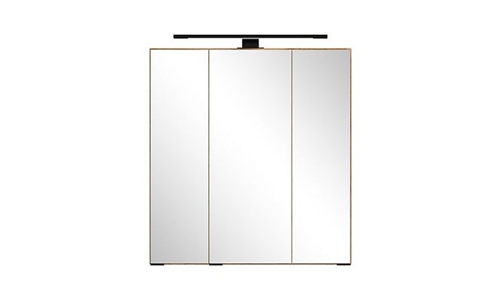 HELD MÖBEL Badezimmerspiegelschrank in Wotaneiche-Dekor - 60x64x20cm (BxHxT günstig online kaufen