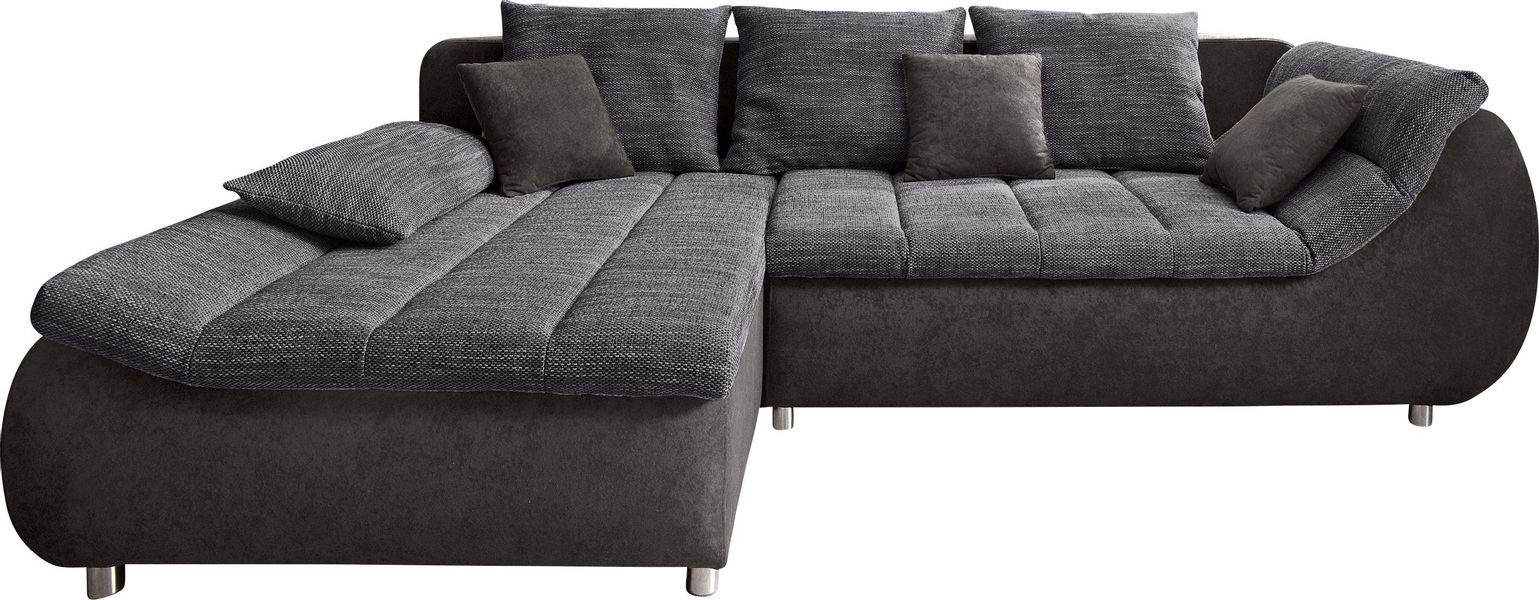 INOSIGN Ecksofa "Imola, bequem, aktuelle Steppung im Sitz, L-Form, Breite 2 günstig online kaufen