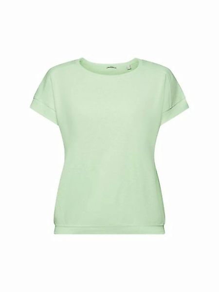 Esprit T-Shirt T-Shirt aus Baumwoll-Leinen-Mix (1-tlg) günstig online kaufen