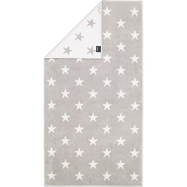 Cawö Handtücher NEW STARS Sterne groß 6260 - Farbe: platin/weiß - 76 - Dusc günstig online kaufen
