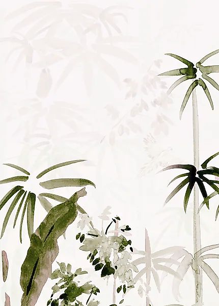 Komar Bild »Bamboo Drawing« Natur 1 Stk. tlg. Wandbild zur Dekoration - ohn günstig online kaufen