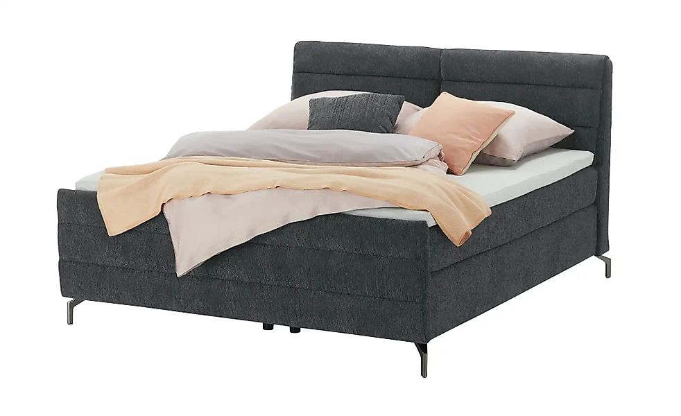 pop Boxspringbett  Maranello ¦ schwarz ¦ Maße (cm): B: 148 H: 116 Betten > günstig online kaufen
