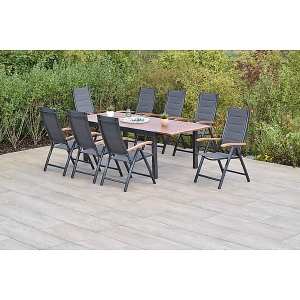 MERXX Garten-Essgruppe ""Paxos"" Set, 5-fach verstellbare Rückenlehne, gepo günstig online kaufen