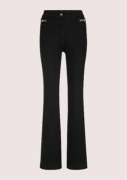 MADELEINE Regular-fit-Jeans "Bootcut-Jeans Bootcut-Jeans mit Kettendetails" günstig online kaufen