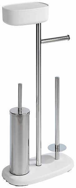 WENKO WC-Garnitur "Rivazza" 1 Stk. aus Edelstahl  Kunststoff integrierter T günstig online kaufen