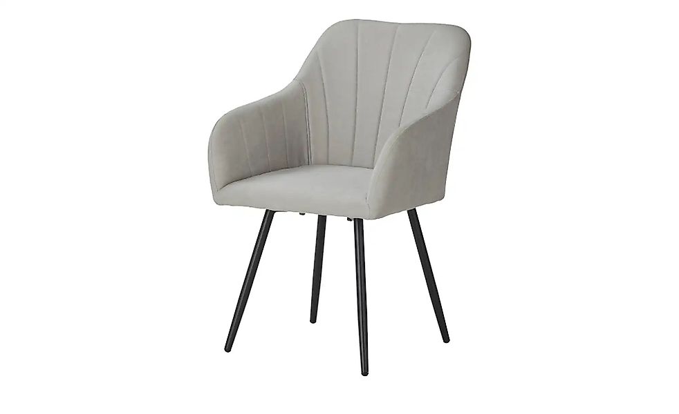 Armlehnstuhl 360° drehbar Leon ¦ grau ¦ Maße (cm): B: 58,5 H: 84 T: 54.0 St günstig online kaufen