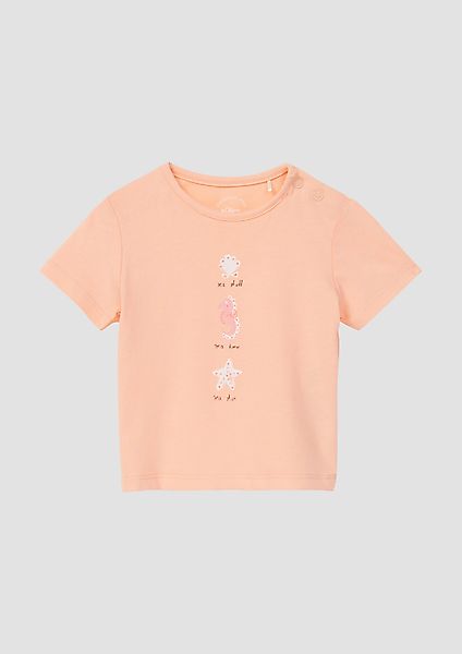 s.Oliver Kurzarmshirt T-Shirt aus Baumwolle mit günstig online kaufen