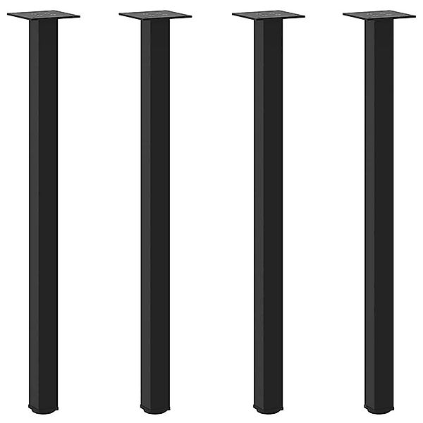 vidaXL Tischbein Konsolentischbeine 4 Stk. Schwarz günstig online kaufen