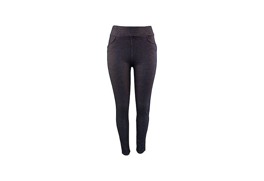 VewoTex Jeggings Damen Winter Leggings » Dunkle Jeans Optik » mit Push-Up E günstig online kaufen