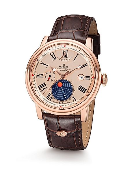 Kronsegler Automatikuhr Kopernikus Herren Armbanduhr m. Lederband günstig online kaufen