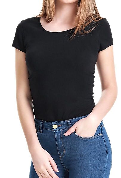 ONLY T-Shirt Damen Basic Shirt mit günstig online kaufen