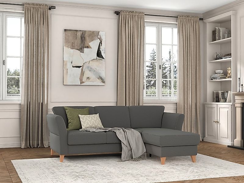 sit&more Ecksofa »Visby L-Form« Wahlweise mit Bettfunktion und Bettkasten, günstig online kaufen