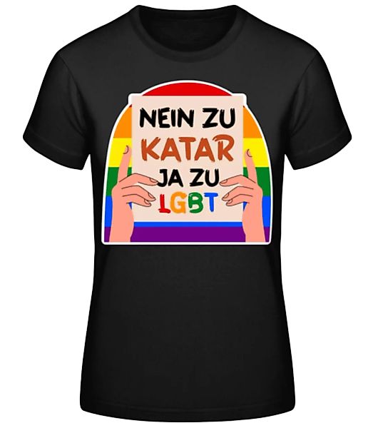 Nein Katar Ja LGBT · Frauen Basic T-Shirt günstig online kaufen