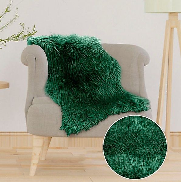 my home Hochflor-Teppich "Valeria Fellteppich kuschelig" fellförmig 60 mm H günstig online kaufen