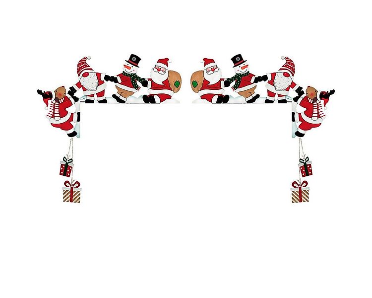 FOUORTUNATE-BEE Weihnachtsmann Holz-Deko Weihnachtsmann für Türrahmen – 3D günstig online kaufen