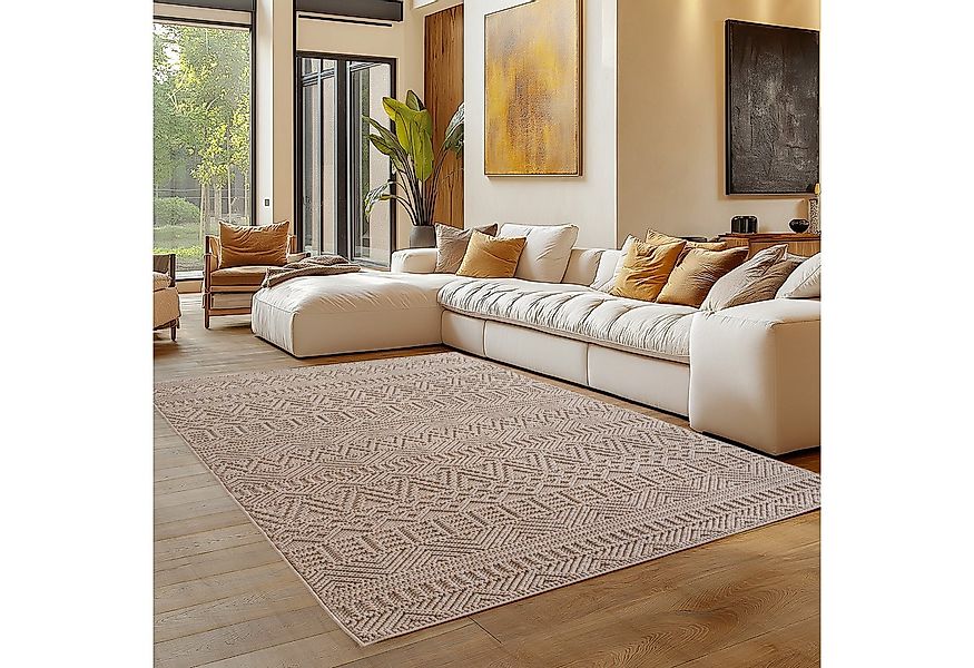 Carpettex Designteppich Einfarbig Boucle Loop, Rechteckig, Höhe: 7 mm, Tepp günstig online kaufen