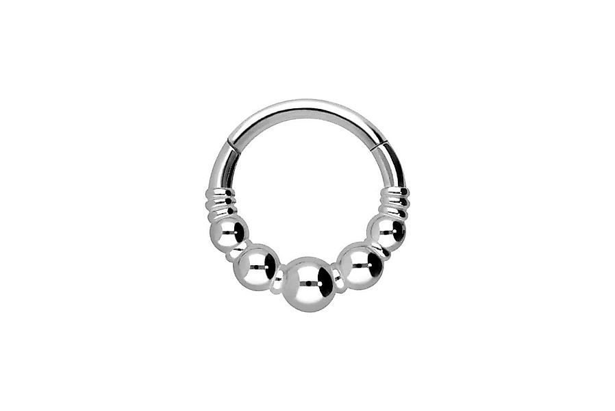 PIERCINGLINE Nasenpiercing Chirurgenstahl Segmentring Clicker 5 KUGELN Ohrp günstig online kaufen