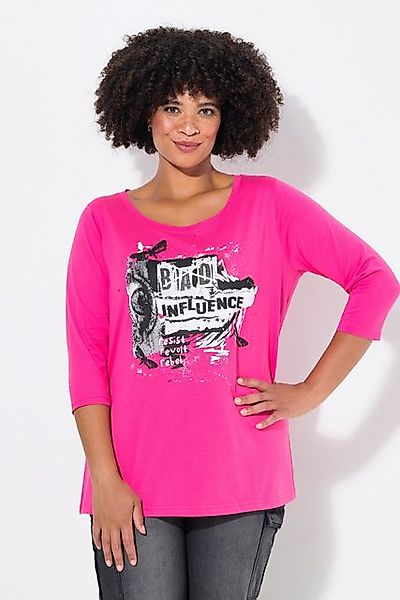 Angel of Style T-Shirt T-Shirt Classic Fit Collagen-Druck 3/4-Ärmel günstig online kaufen
