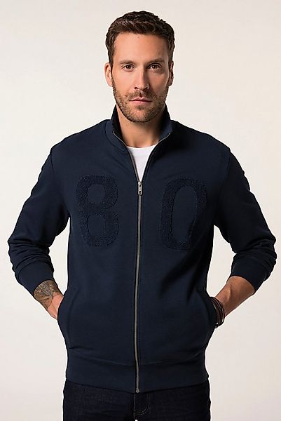 JP1880 Fleecejacke Sweatjacke Stehkragen Badges günstig online kaufen