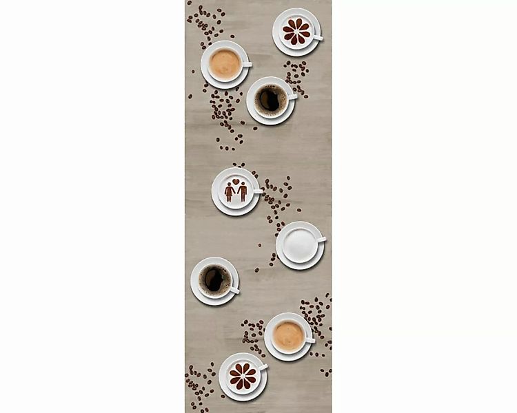 Dekopanel "Kaffeepause" 1,00x2,80 m / Strukturvlies Klassik günstig online kaufen