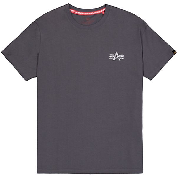 Alpha Industries  T-Shirt Signature Backprint T-Shirt - vintage grey günstig online kaufen
