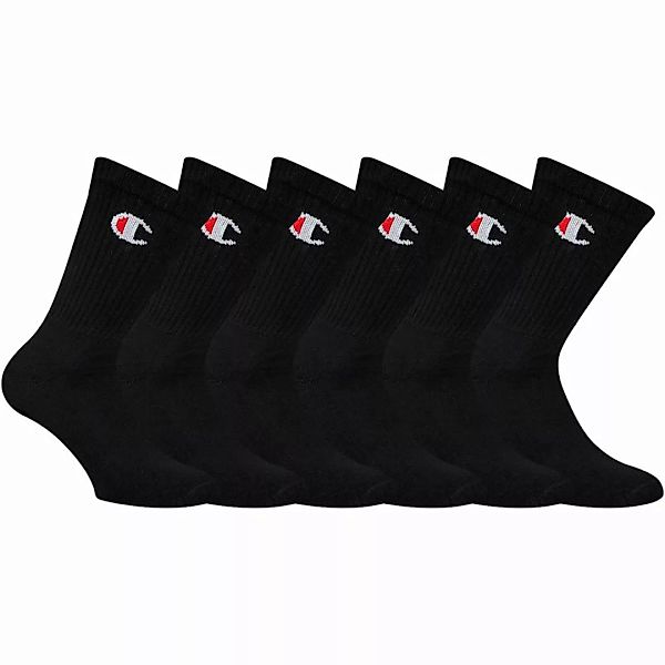 Champion Unisex Socken, 6 Paar - Crew Socken Legacy, 35-46 Schwarz EU 35-38 günstig online kaufen
