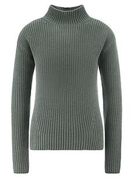 Pullover Stehkragen Peter Hahn grün günstig online kaufen