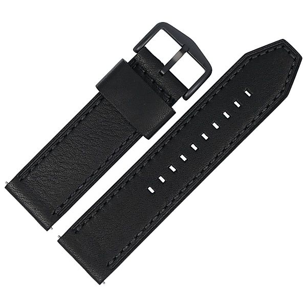 Fossil Uhrenarmband 24mm Leder Schwarz JR-1354 günstig online kaufen