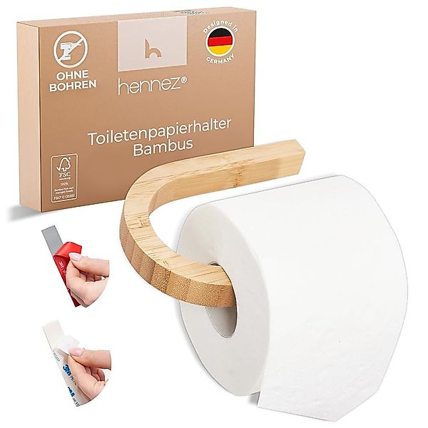 HENNEZ Toilettenpapierhalter Toilettenpapierhalter ohne Bohren - günstig online kaufen