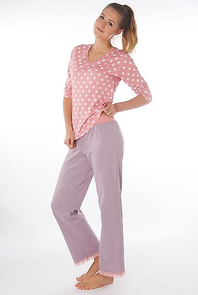 Consult-Tex Pyjama Damen Pyjama Schlafanzug DW990salm günstig online kaufen