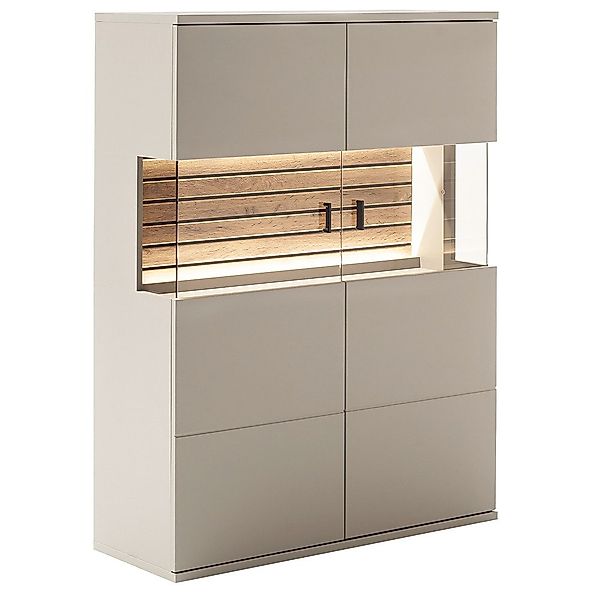 Lomadox Wohnwand LIEZEN-05, (3-St., Highboard Fernsehschrank günstig online kaufen