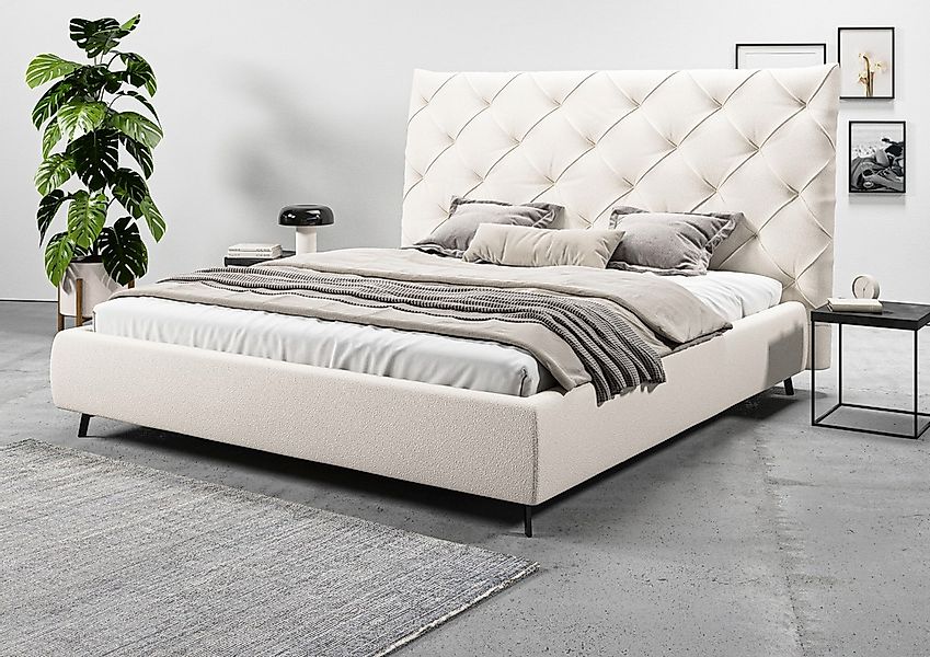 Home affaire Polsterbett "Maxime, in 4 Breiten bis 200cm, auch in Leder" Ko günstig online kaufen