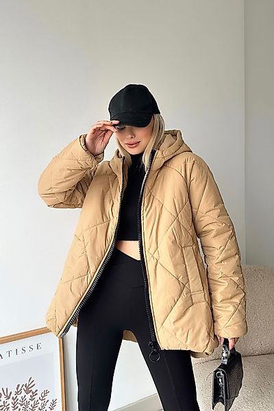 D-IDEAZ Allwetterjacke Damen Aus Gestepptem Nylonstoff günstig online kaufen
