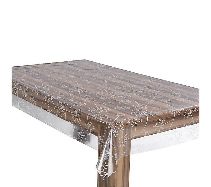 laro Tischdecke Premium Line 0,3mm weich Tischdecke Transparent Zweige PVC günstig online kaufen