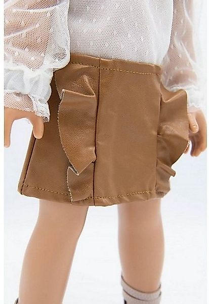 I´m a Girly Puppenkleidung Puppen Rock kurzer Rock Leder braun Puppenbeklei günstig online kaufen