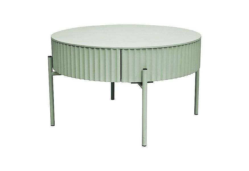 en.casa Couchtisch, »Rill« mit Schublade rund Metallbeine 36 x Ø60 cm Mintg günstig online kaufen