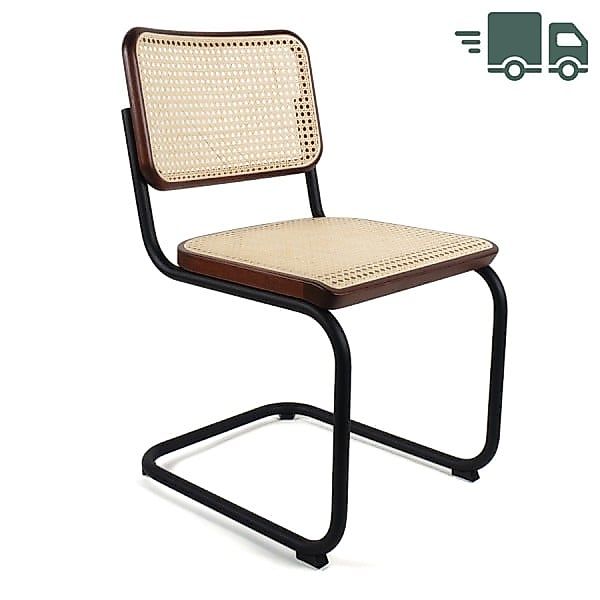 ABVERKAUF: THONET S 32 V | Buche mahagoni gebeizt | Stahlrohr-Freischwinger günstig online kaufen
