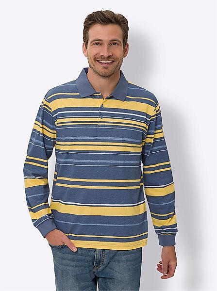 Classic Poloshirt "Langarm-Poloshirt" 1 Stk. tlg. günstig online kaufen