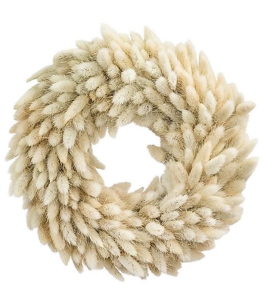 Dehner Dekokranz Kranz Mellow, Ø 30 cm, Naturmaterial, beige, eleganter Tro günstig online kaufen