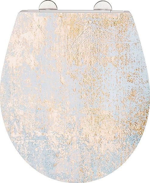 WENKO WC-Sitz Agate, mit Relief, aus antibakteriellem Duroplast günstig online kaufen