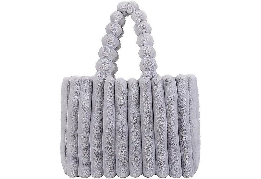 LuxusKollektion Henkeltasche Handtasche Plüsch Umhängetasche Hobo Shopper D günstig online kaufen